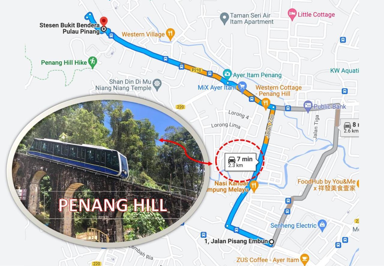Cozy Suite For 2-6 Pax Near Kek Lok Si, Penang Hill, Sunshine Central Ayer Itam Kültér fotó